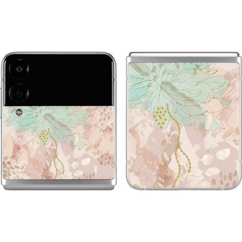 Floral Shadows Galaxy Z Flip4 5G Skin