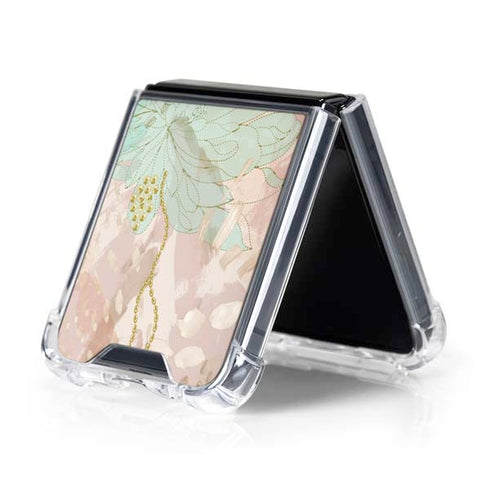 Floral Shadows Galaxy Z Flip5 5G Clear Case