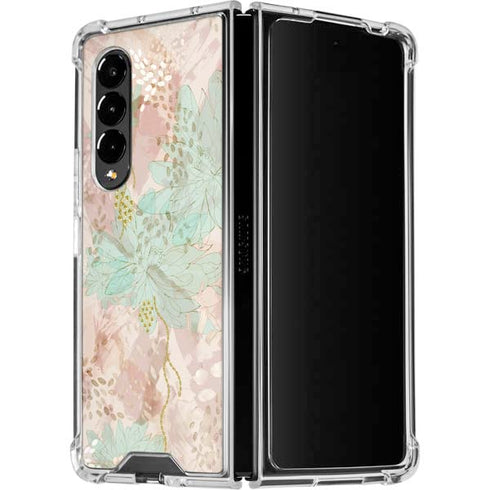 Floral Shadows Galaxy Z Fold4 5G Clear Case