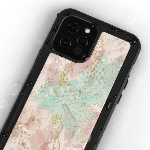 Floral Shadows iPhone 12 Pro Waterproof Case