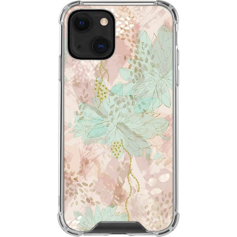 Floral Shadows iPhone 14 Plus Clear Case
