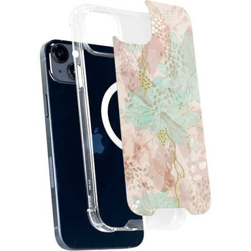 Floral Shadows iPhone 14 Plus MagSafe Case