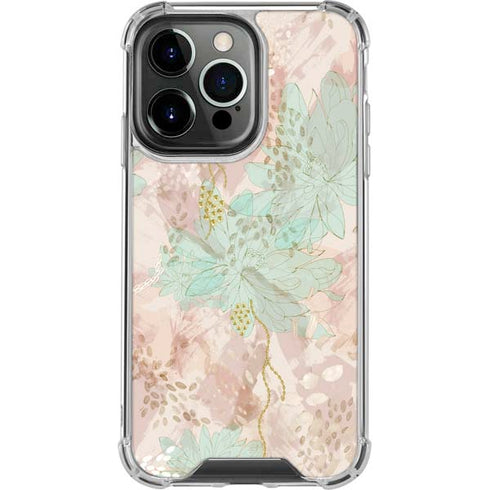 Floral Shadows iPhone 15 Pro Clear Case