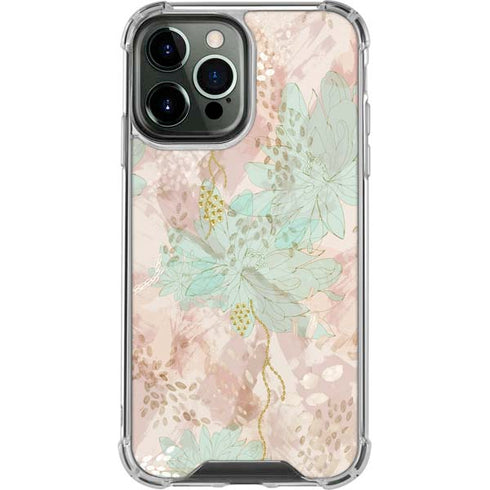 Floral Shadows iPhone 14 Pro Max Clear Case