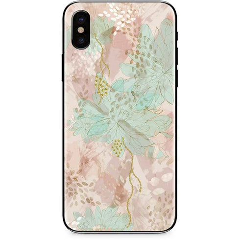 Floral Shadows iPhone X Skin