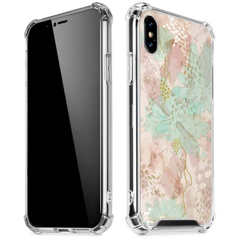 Floral Shadows iPhone XS Max Clear Case