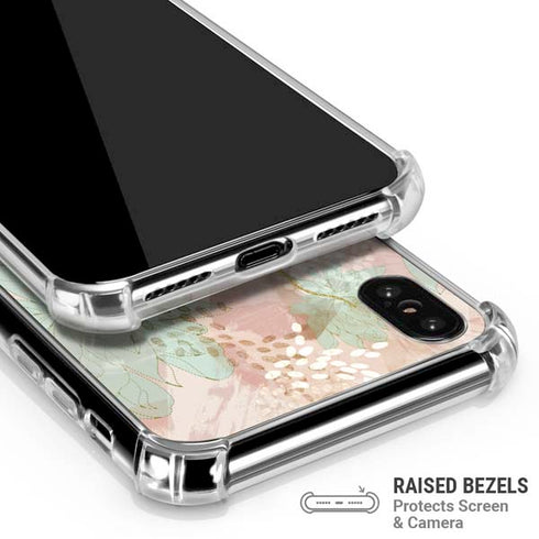 Floral Shadows iPhone XS Max Clear Case