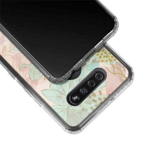 Floral Shadows LG K51/Q51 Clear Case