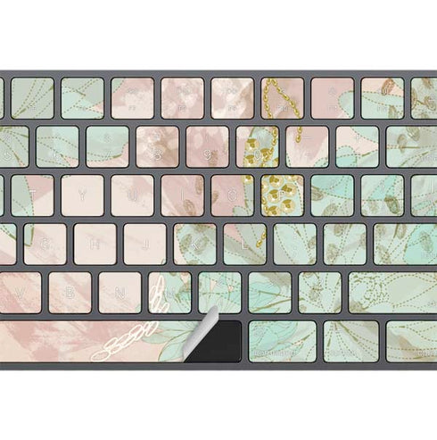 Floral Shadows Magic Keyboard with Numeric Keypad Skin