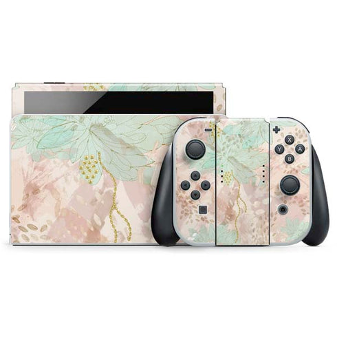 Floral Shadows Nintendo Switch OLED (2021) Skin
