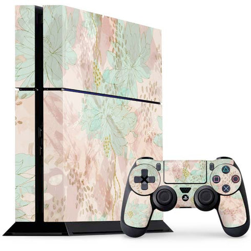 Floral Shadows PS4 Console and Controller Bundle Skin