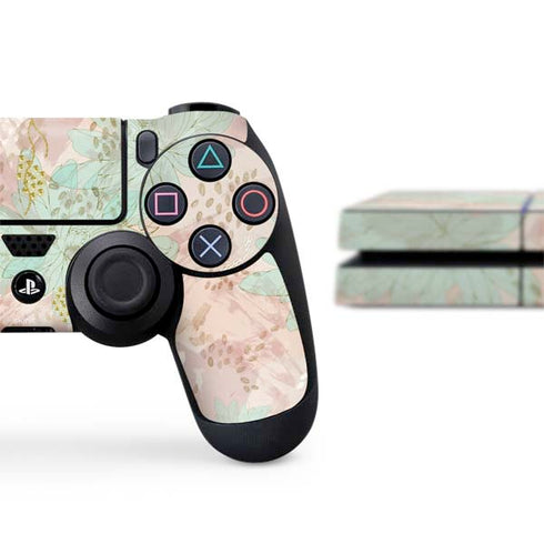 Floral Shadows PS4 Console and Controller Bundle Skin