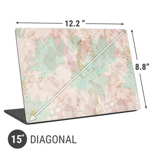 Floral Shadows Universal Laptop 15in (12.2 x 8.8in) Skin