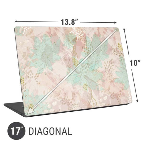 Floral Shadows Universal Laptop 17in (13.8 x 10in) Skin