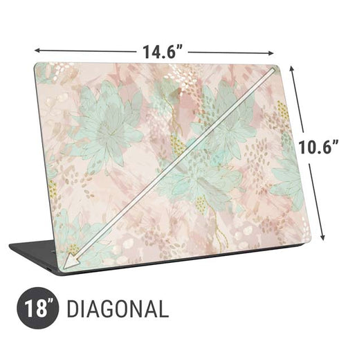 Floral Shadows Universal Laptop 18in (14.6 x 10.6in) Skin