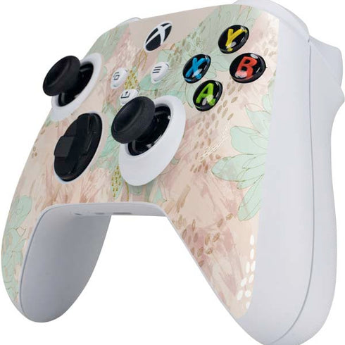 Floral Shadows Xbox Series S Controller Skin