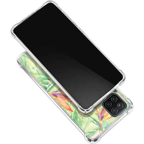 Floral Tropics Galaxy A12 Clear Case