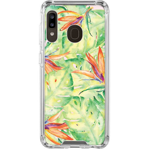 Floral Tropics Galaxy A30 Clear Case