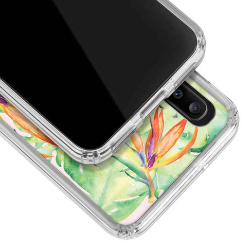 Floral Tropics Galaxy A30 Clear Case