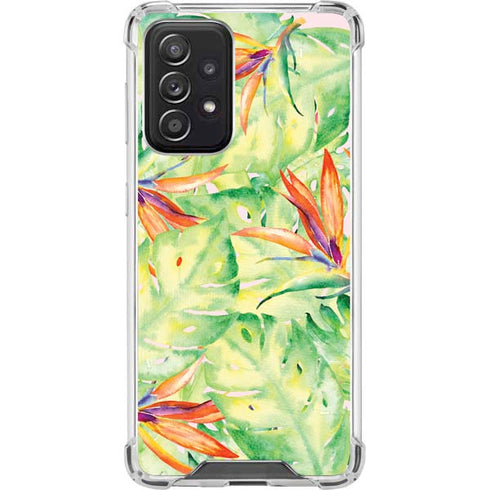 Floral Tropics Galaxy A52 5G Clear Case