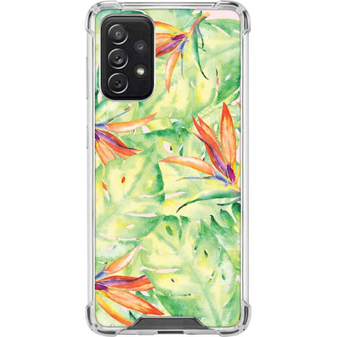 Floral Tropics Galaxy A72 5G Clear Case