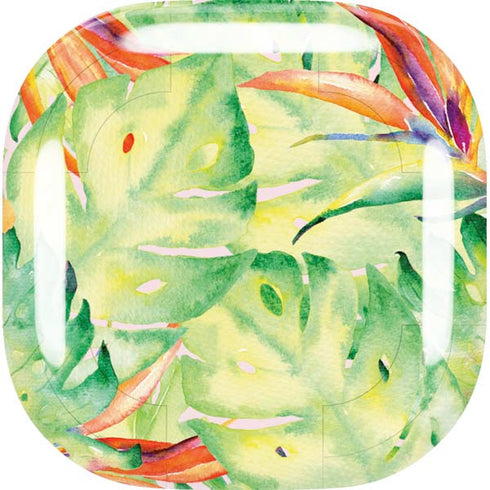 Floral Tropics Galaxy Buds Live Skin