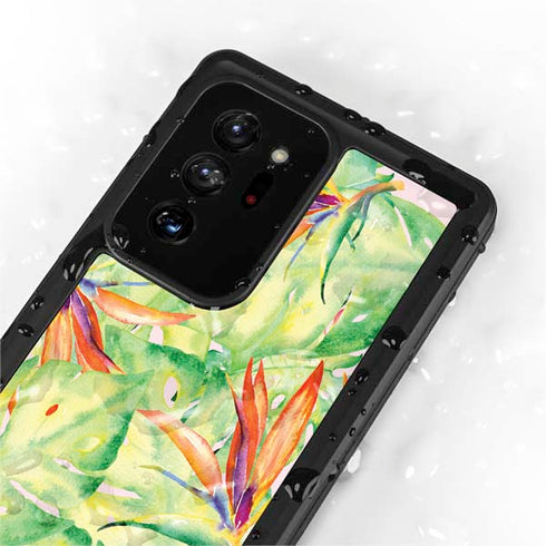 Floral Tropics Galaxy Note20 Ultra 5G Waterproof Case