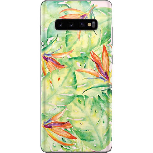Floral Tropics Galaxy S10 Plus Skin
