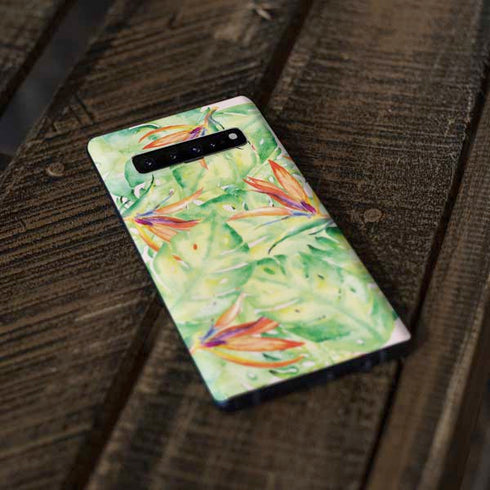 Floral Tropics Galaxy S10 Plus Skin