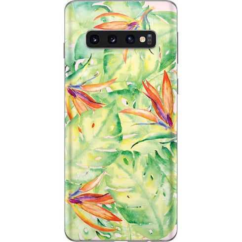 Floral Tropics Galaxy S10 Skin