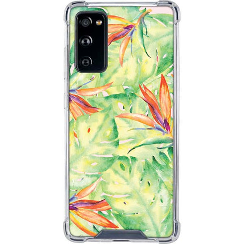 Floral Tropics Galaxy S20 FE Clear Case