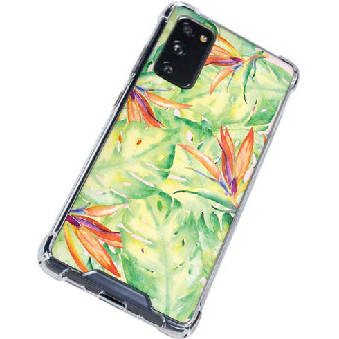 Floral Tropics Galaxy S20 FE Clear Case