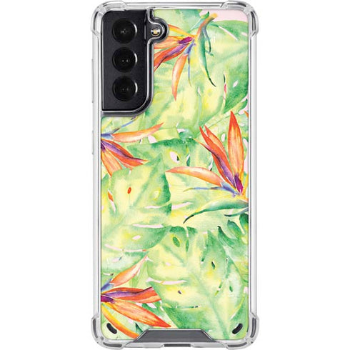 Floral Tropics Galaxy S21 5G Clear Case
