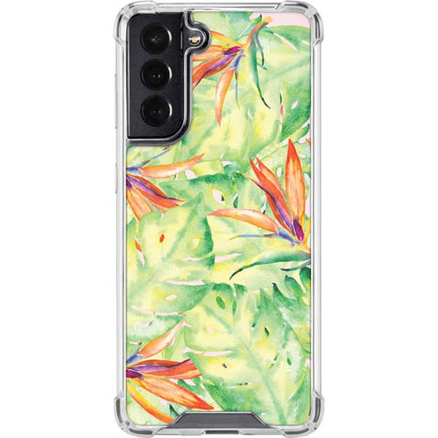 Floral Tropics Galaxy S22 Clear Case