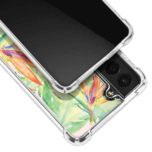 Floral Tropics Galaxy S22 Plus Clear Case