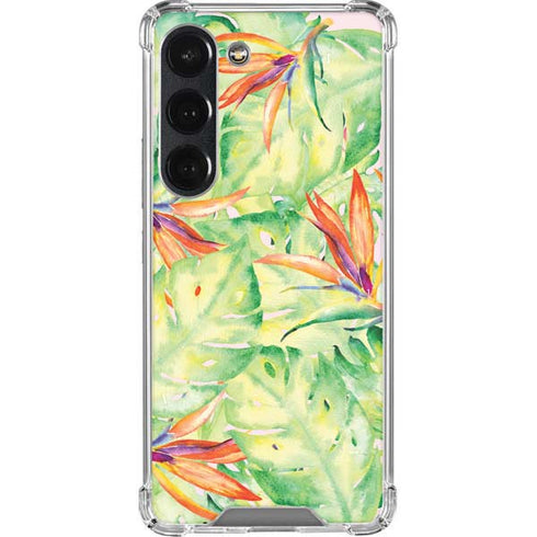 Floral Tropics Galaxy S23 Clear Case