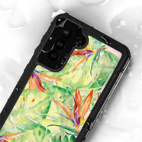 Floral Tropics Galaxy S23 Waterproof Case