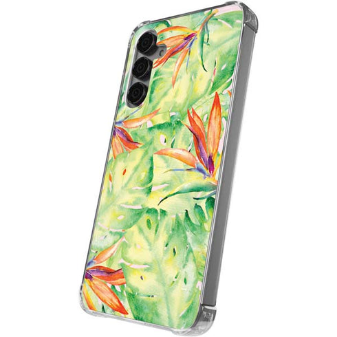 Floral Tropics Galaxy S24 Plus Clear Case