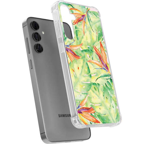 Floral Tropics Galaxy S24 Plus Clear Case