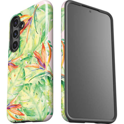 Floral Tropics Galaxy S24 Plus Impact Case