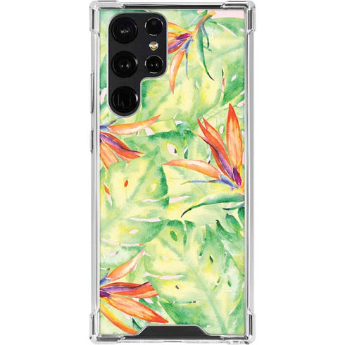 Floral Tropics Galaxy S24 Ultra Clear Case