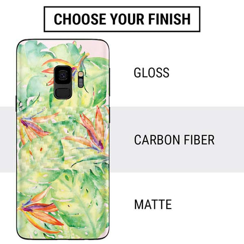 Floral Tropics Galaxy S9 Skin