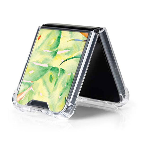 Floral Tropics Galaxy Z Flip5 5G Clear Case