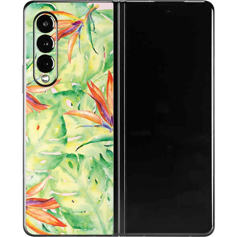 Floral Tropics Galaxy Z Fold3 5G Skin