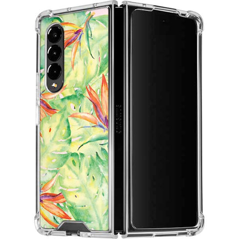 Floral Tropics Galaxy Z Fold4 5G Clear Case