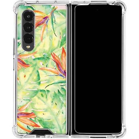 Floral Tropics Galaxy Z Fold4 5G Clear Case