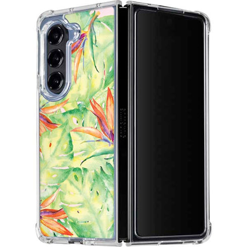 Floral Tropics Galaxy Z Fold5 5G Clear Case