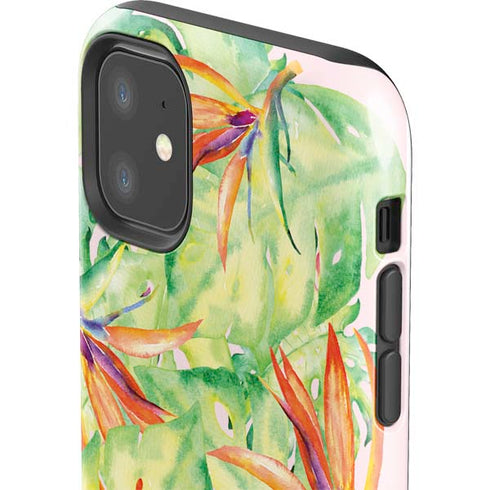 Floral Tropics iPhone 11 Impact Case