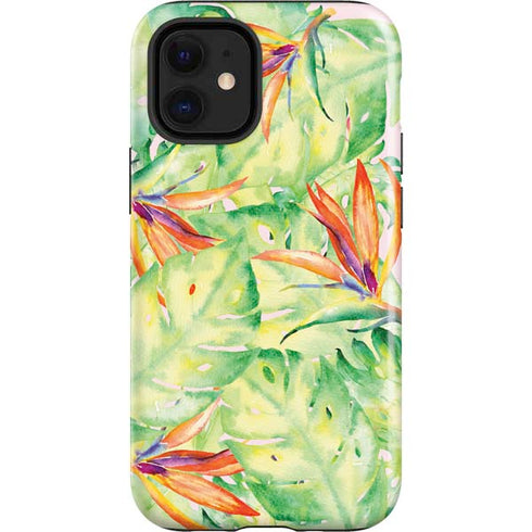 Floral Tropics iPhone 12 Mini Impact Case
