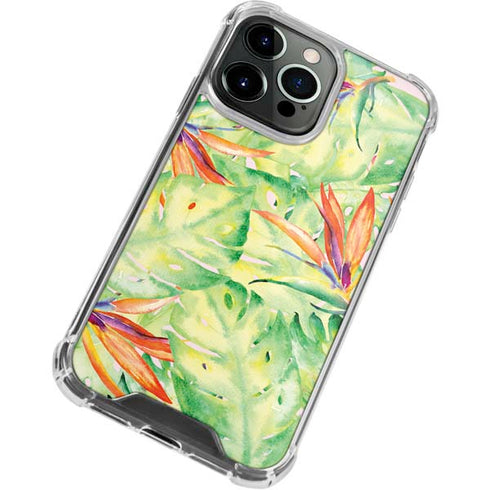 Floral Tropics iPhone 13 Pro Clear Case